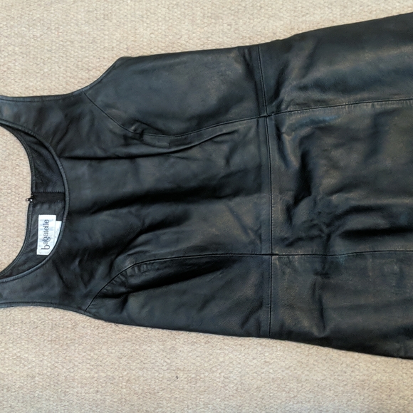 Vintage bagatelle leather pencil dress - Picture 3 of 7